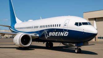 Boeing 737 MAX 7 v továrenských farbách Boeingu
